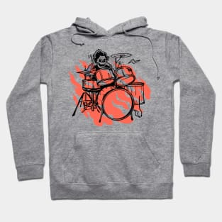 Skull Drummer Hoodie